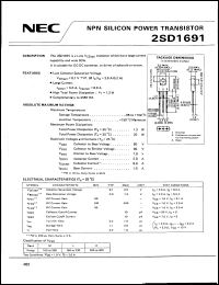 datasheet for 2sd1691 by NEC Electronics Inc.