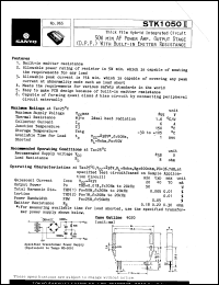 datasheet for STK-1050II by SANYO Electric Co., Ltd.