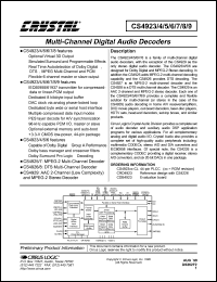 datasheet for CRD4923 by Cirrus Logic