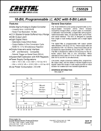 datasheet for CS5529-AP by Cirrus Logic