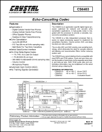 datasheet for CS6403-IL by Cirrus Logic