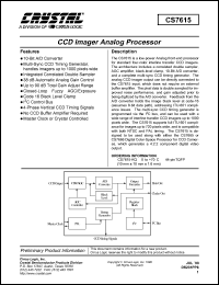 datasheet for CS7615-KQ by Cirrus Logic