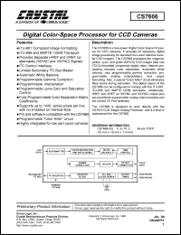 datasheet for CS7666-KQ by Cirrus Logic