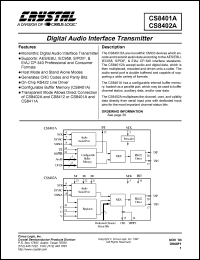 datasheet for CS8401A-IS by Cirrus Logic