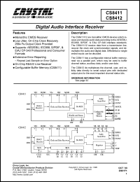 datasheet for CS8411-IS by Cirrus Logic