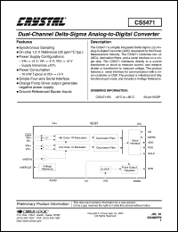 datasheet for CS5471-BS by Cirrus Logic