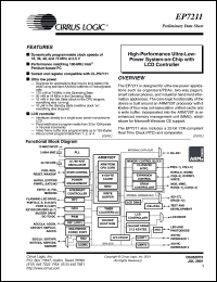 datasheet for EP7211-CV-A by Cirrus Logic