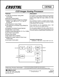 datasheet for CS7622-IQ by Cirrus Logic