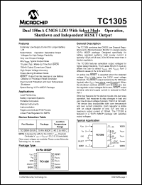 datasheet for TC1305R-DVUNTR by Microchip Technology, Inc.