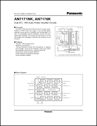 datasheet for AN7176K by Panasonic - Semiconductor Company of Matsushita Electronics Corporation