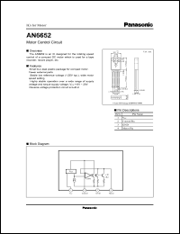 datasheet for AN6652 by Panasonic - Semiconductor Company of Matsushita Electronics Corporation