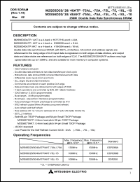datasheet for M2S56D30AKT-10 by Mitsubishi Electric Corporation, Semiconductor Group