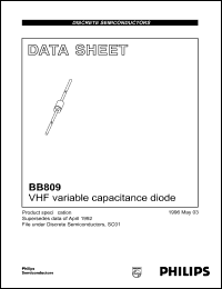 datasheet for BB809 by Philips Semiconductors