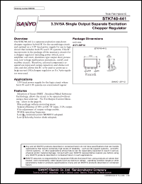 datasheet for STK740-441 by SANYO Electric Co., Ltd.