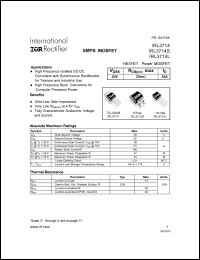 datasheet for IRL3714L by International Rectifier