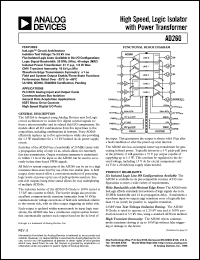 datasheet for AD260AND-0 by Analog Devices