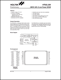 datasheet for HT62l256 by Holtek Semiconductor Inc.