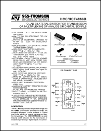 datasheet for HCC4066BF by SGS-Thomson Microelectronics