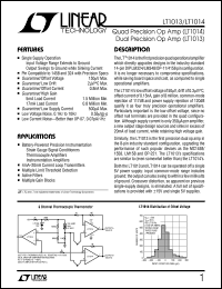 datasheet for LT1014DS by Linear Technology