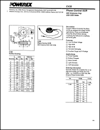 datasheet for C430P by 