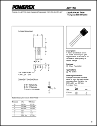 datasheet for BCR1AM-12 by 