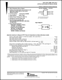 datasheet for MOC3021 by Texas Instruments