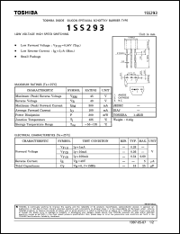 datasheet for 1SS293 by Toshiba