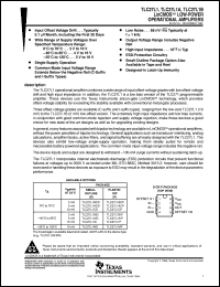 datasheet for TLC27L1BID by Texas Instruments