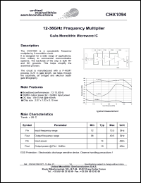 datasheet for CHX1094-99F/00 by 