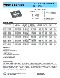 datasheet for WDD15-12D5 by 