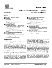 datasheet for A29800TM-70 by 