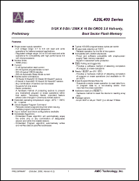 datasheet for A29L400TM-90 by 