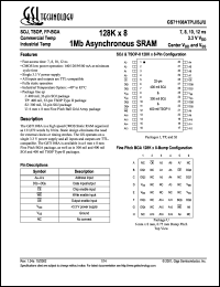 datasheet for GS71108ATP-8I by 