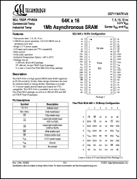 datasheet for GS71116ATP-8I by 