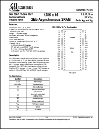 datasheet for GS72116ATP-7I by 