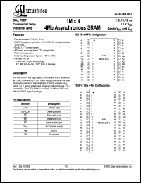 datasheet for GS74104ATP-10 by 