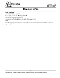 datasheet for GS816033T-250I by 