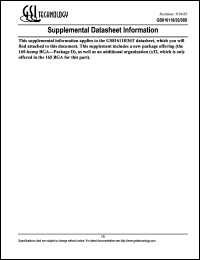 datasheet for GS816118T-225I by 