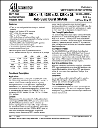 datasheet for GS84032AT-150I by 