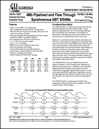 datasheet for GS840Z36AT-100I by 