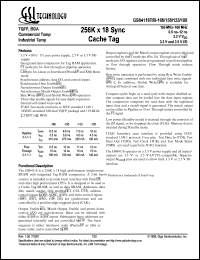 datasheet for GS84118B-166 by 