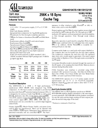 datasheet for GS841E18AB-150I by 