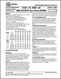 datasheet for GS88218AD-133 by 