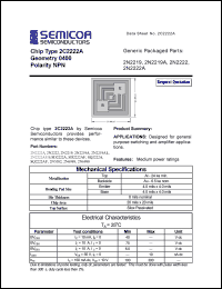 datasheet for 2N2222A by 