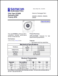 datasheet for 2N2483 by 