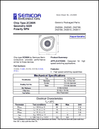 datasheet for 2N2605 by 