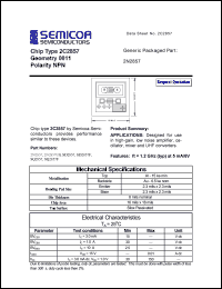 datasheet for 2N2857 by 