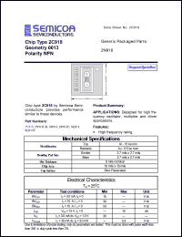 datasheet for 2N918UB by 