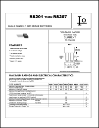 datasheet for RS203 by 