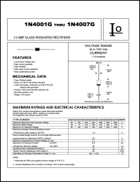 datasheet for 1N4001G by 